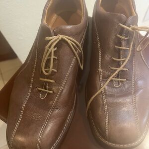 2 PAIR SHOES 👞 X 30 .ANATOMICAL GEL BLACK LEATHER SHOES